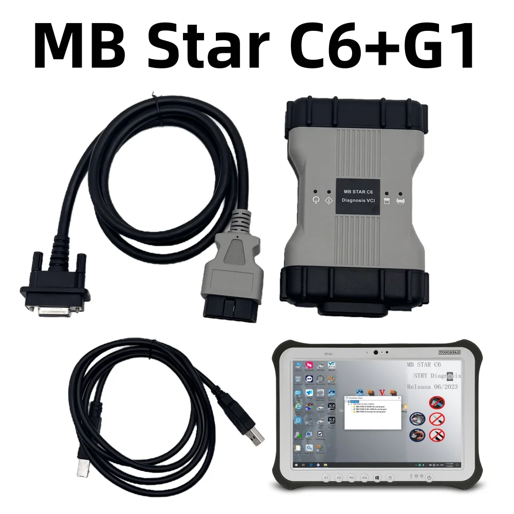 C6 VCI and G1 tablet install well V03/2024 software SSD Multiplexer DOIP vci c6 forBenz Diagnosis Tool W206 223 167 214 177 ect.