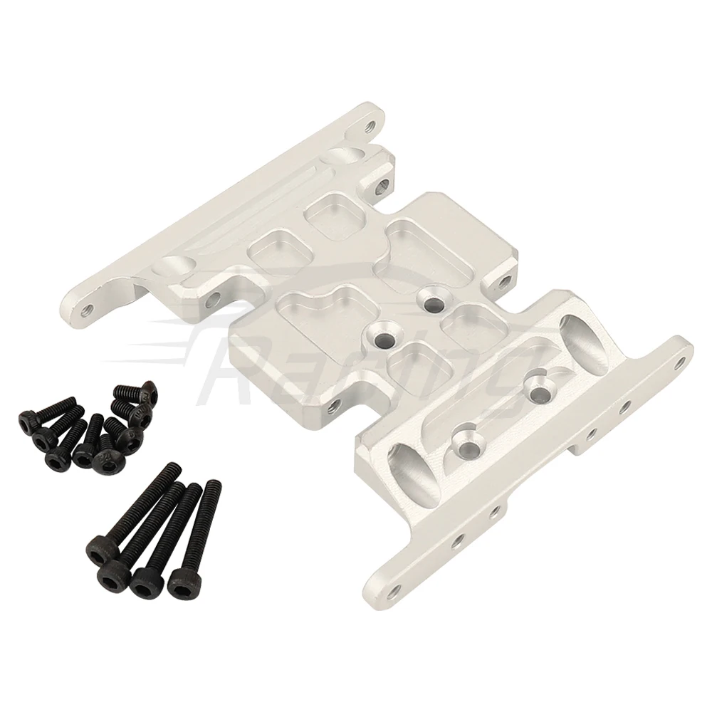 1pc Metal Chassis Gearbox Mount Transmission Holder Skid Plate for 1/10 RC Crawler Axial SCX10 Aluminum Alloy Upgrade Parts