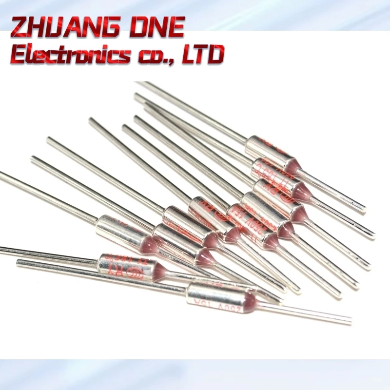 10 قطعة درجة الحرارة RY 10A 15A 250V Tf الحرارية فيوز 65C 85C 100C 105C 110C 120C 130C 152C 165C 172C 185C 192C 200C 216C 240C 280C
