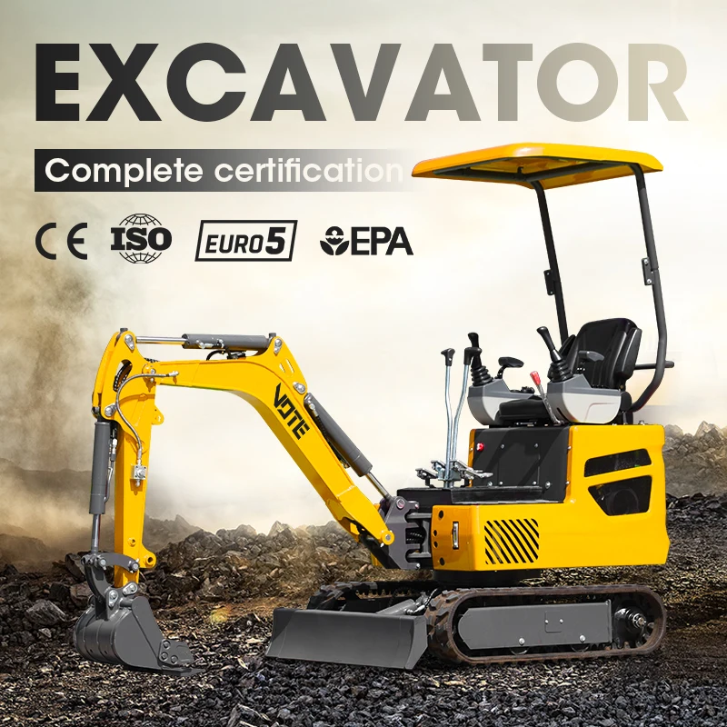 Minigraafmachine 1 Ton Mini Nieuwe Rupsgraafmachine 1.6 Ton Micrograafmachine Bagger Compact Ce Epa Motor Graafmachine Op Maat