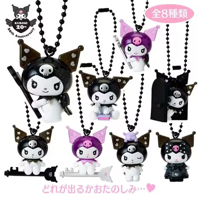 

Sanrio Kuromi Dark Magic Themed Mascot Keychain Mystery Blind Box Gifts Toy Model Anime Figures Collect Ornaments