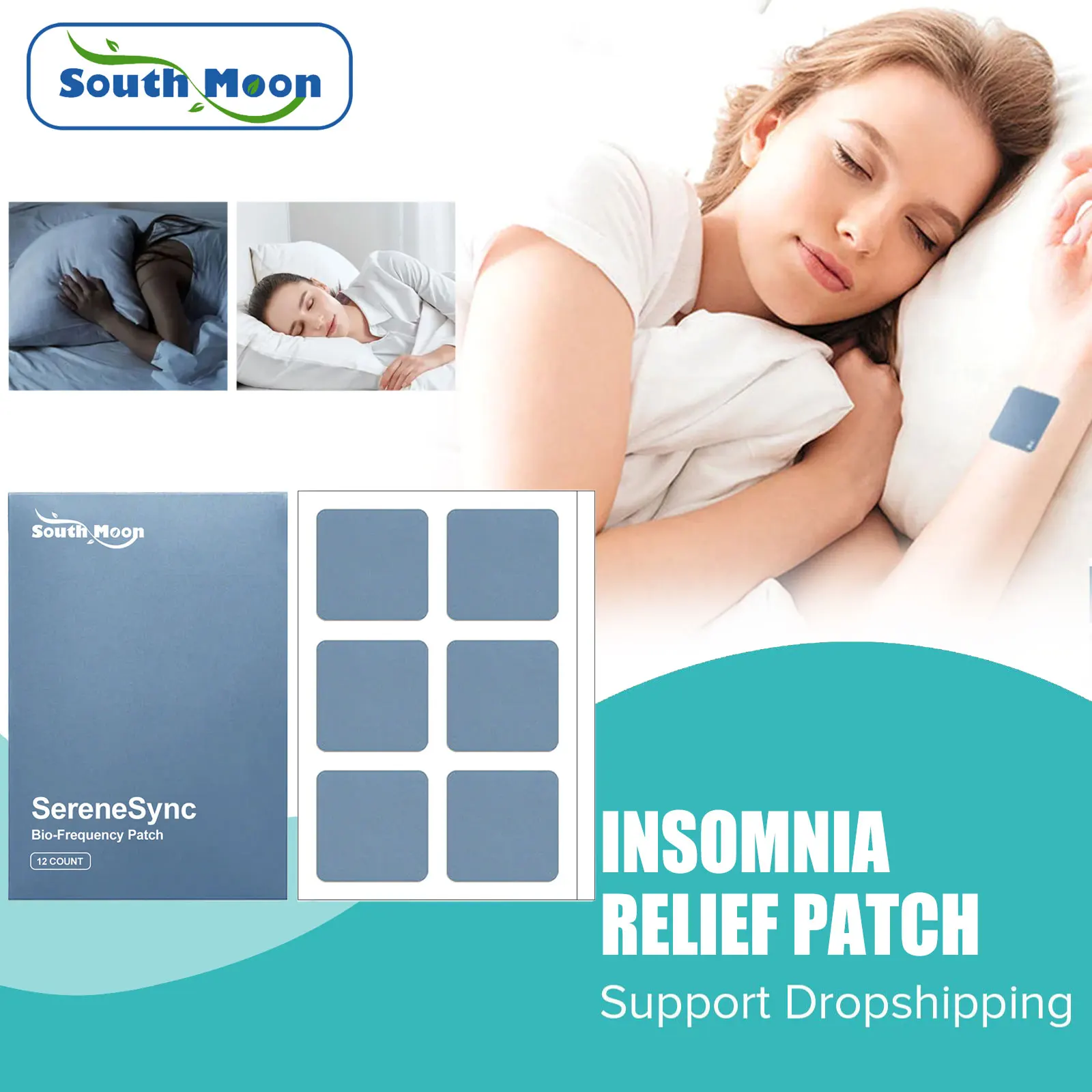 

Insomnia Treatment Patches Anti Stress Fatigued Anxiety Neurasthenia Soothe Mood Body Relaxing Help Sleeping Health Care Sticker