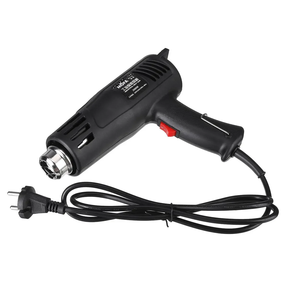 2000W 220V Advanced Hot Air Gun Temperatures Adjustable Electric Heat Gun for Shrink Wrapping Industrial Building Hair Dryer