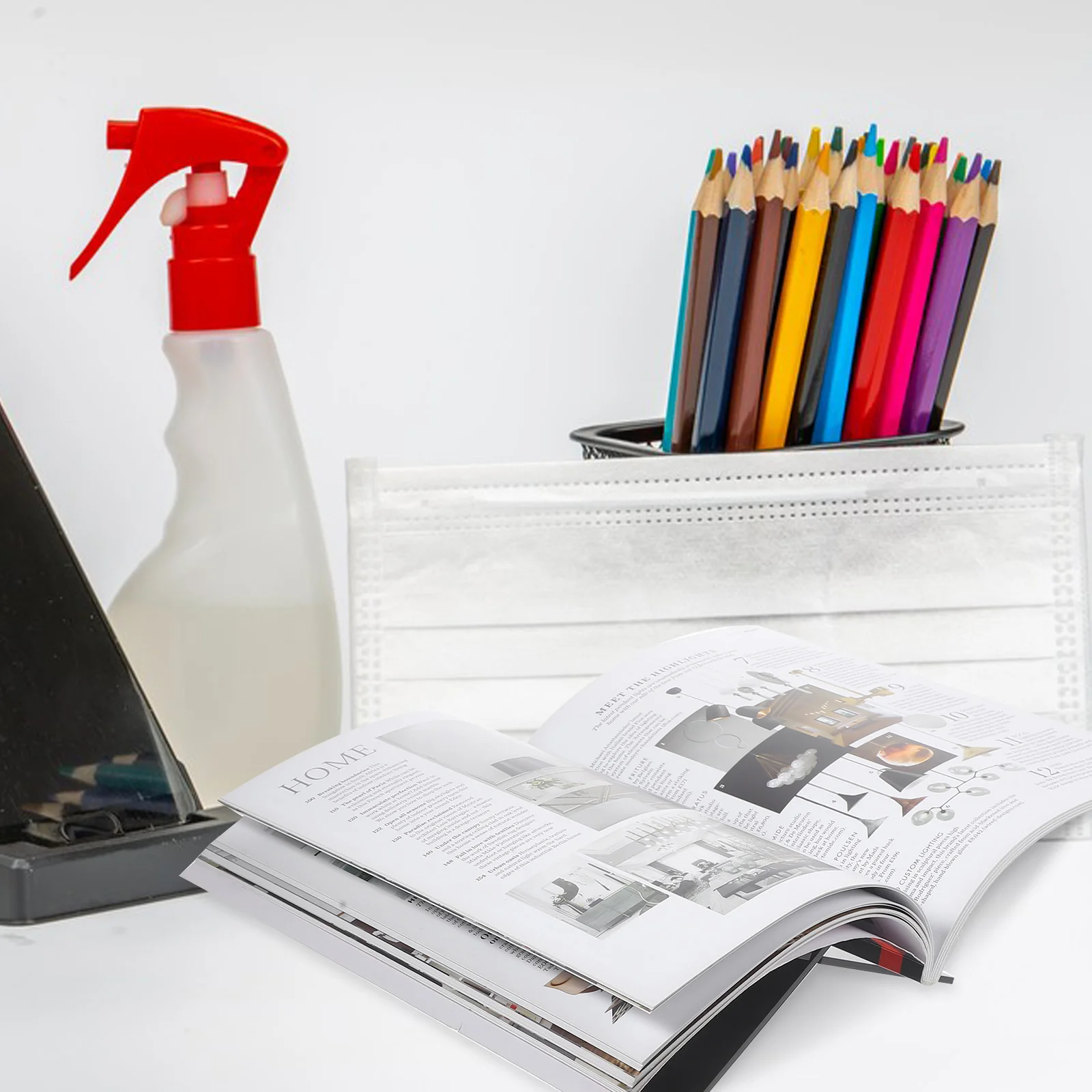 

1 set 1 Set Desktop Acrylic Book Stand X Shape Anti-Fall Recipe Calendar Holder For Kitchen Home Display Storage Stand