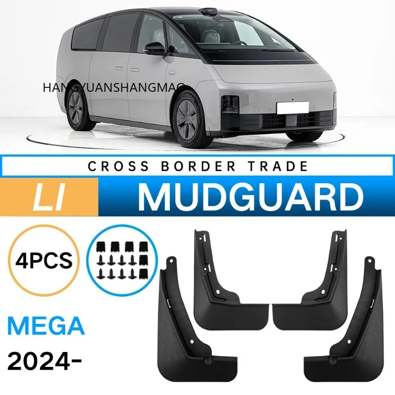 Mudguards Fenders For Lixiang Leading ideal Mega 2024 Black ABS Exterior Car Accessories Tire Protection Vehicle Decor Accessory