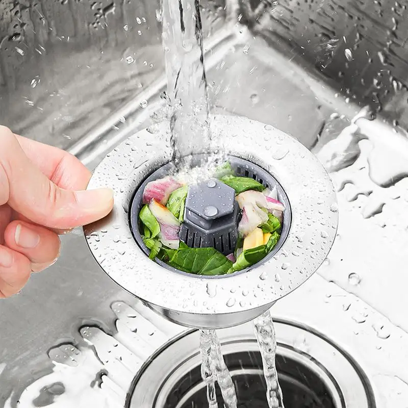 Sink Strainer Sink Drain Filter Pop-up Drain Strainer Efficient Sink Drain Stopper Drainage For Kitchen Cleanup Fits Hotel