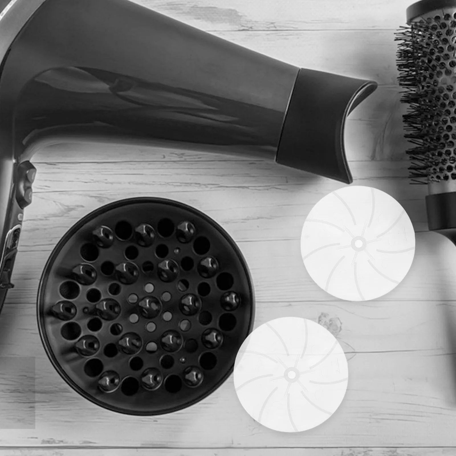 

5Pcs Hair Dryer Fan Replacement Plastic Fan Blades Fashionable Unique Design Delicate Shape Beautiful Look Easy Remove Clean