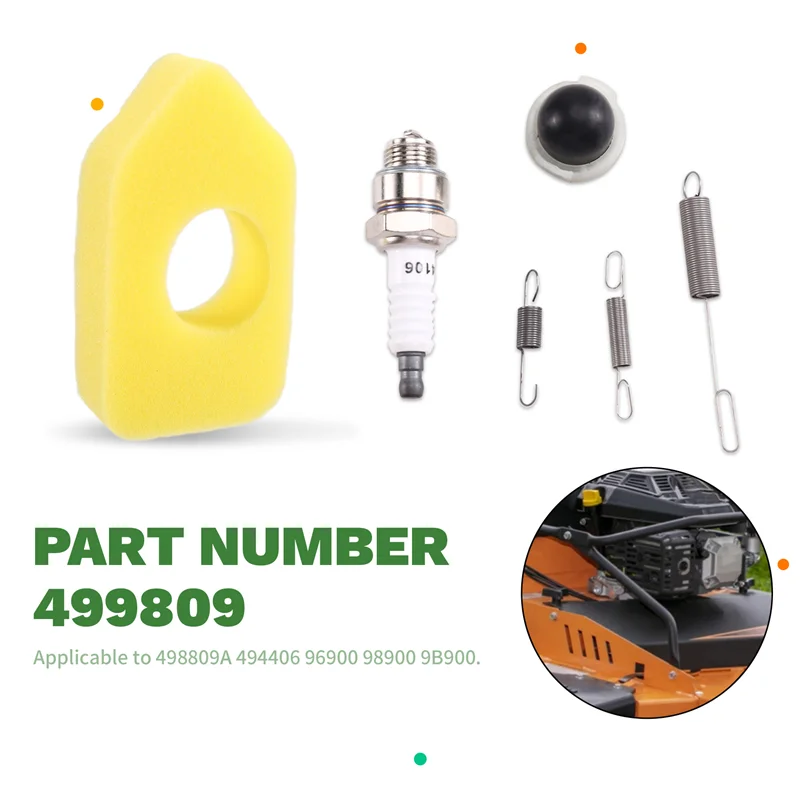 

Аксессуары для газонокосилок ABKS для Briggs & Stratton 498809A 494406, карбюратор топливного бензобака в сборе, комплект карбюратора 499809