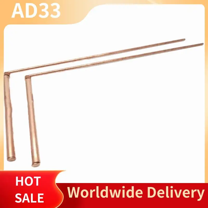 【A28I Copper Dowsing Rods Kit 3Pcs/Set Metal Detector Divining Rods+ Pendulum For Water Divining Witching Energy Healing view 3