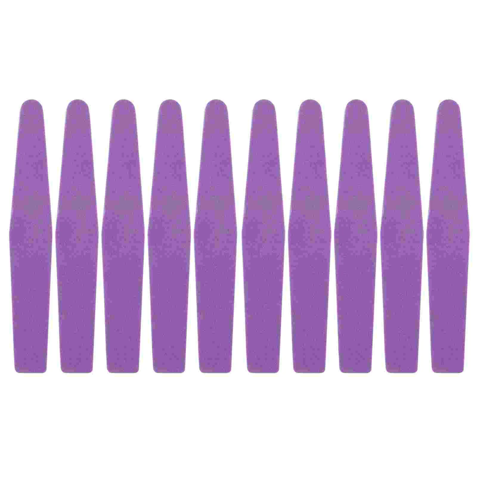 

10 Pcs Manicure Tools Double-sided Nail File Buffer Gel Women Files Printing Colorful Purple Baby