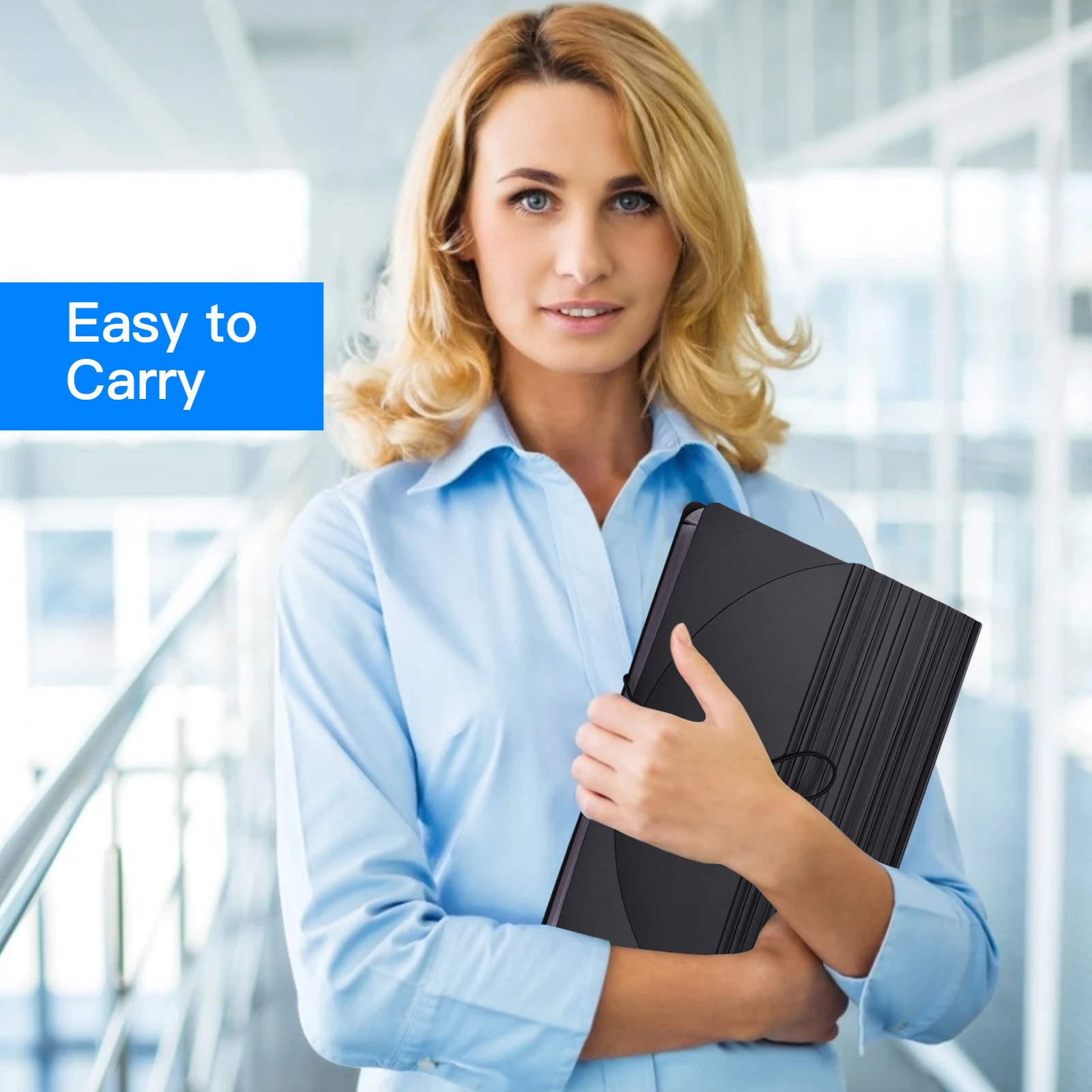 24 Pockets Expanding File Folder with Cover Accordian File Organizer Document Organizer Rainbow Color for Home Office School