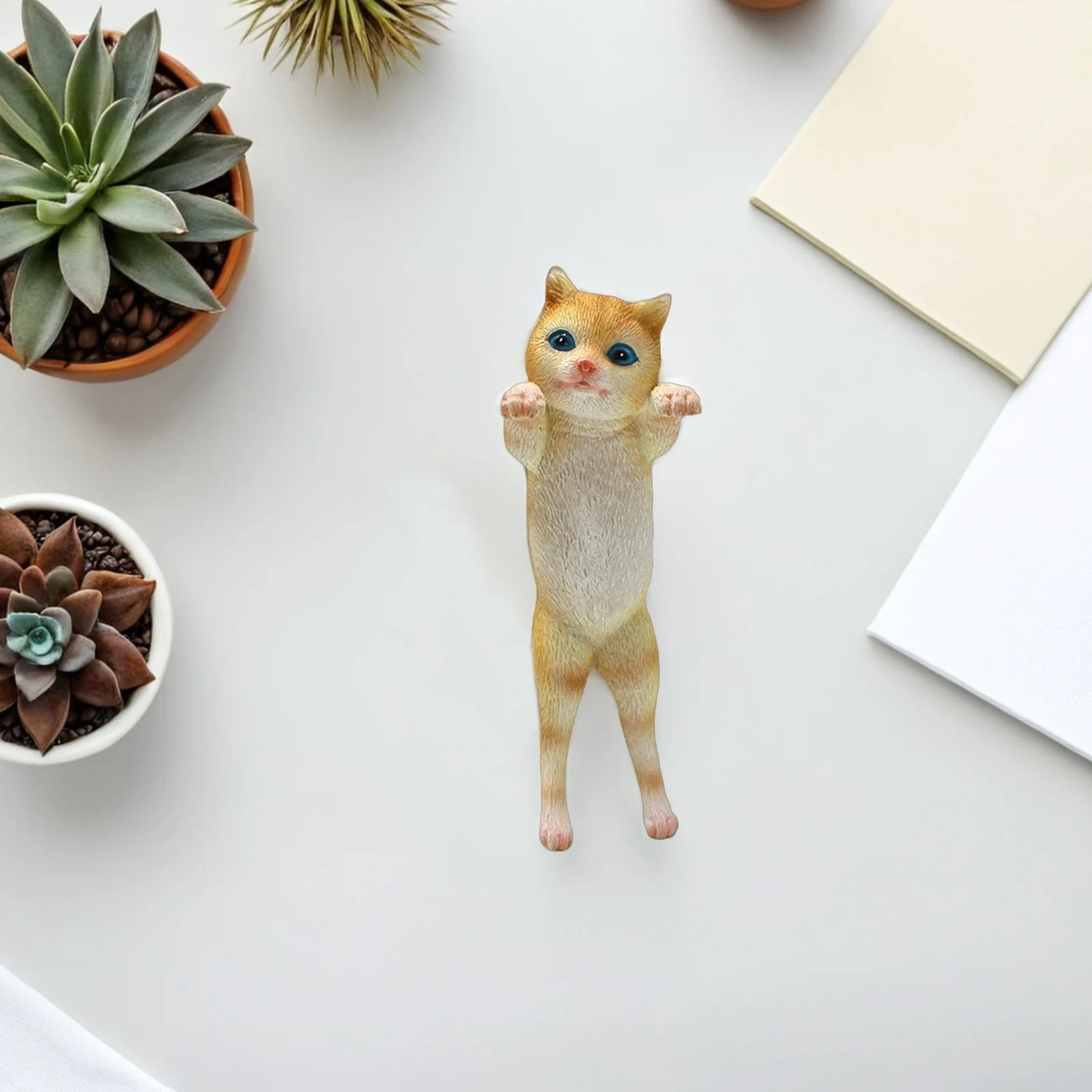 

2Pcs Adorable Cat Garden Statues Resin Hanging Decor for Flower Pots Outdoor Yard Decoration Cute Animal Statue for Plant Lover