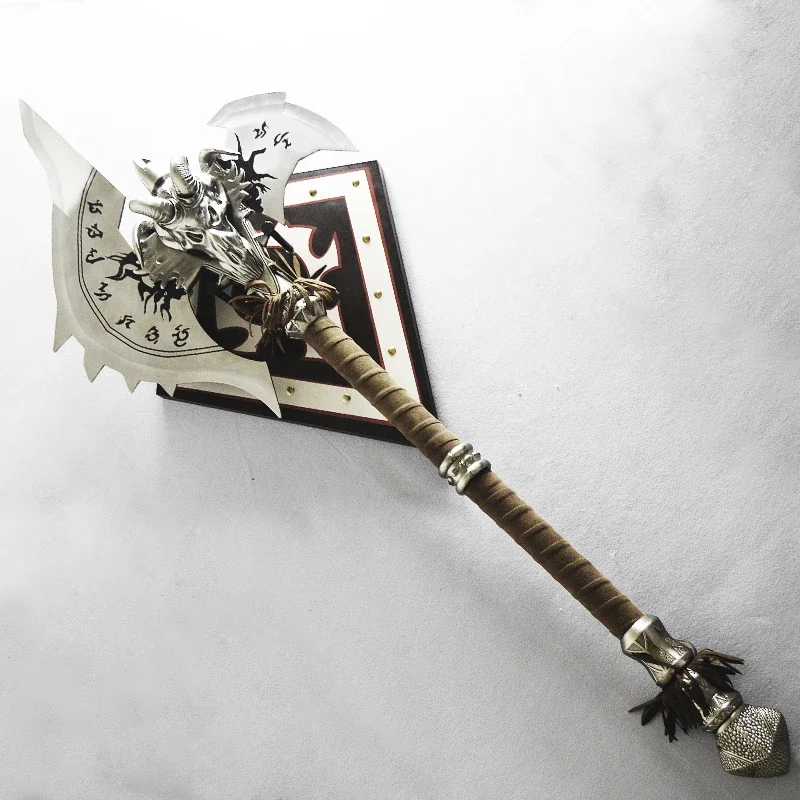 WOW-La hache shwisourne en alliage métallique, 1/1, 110cm, accessoire de cosplay, arme du roi Arthas FROSTMOURNE'S Brother