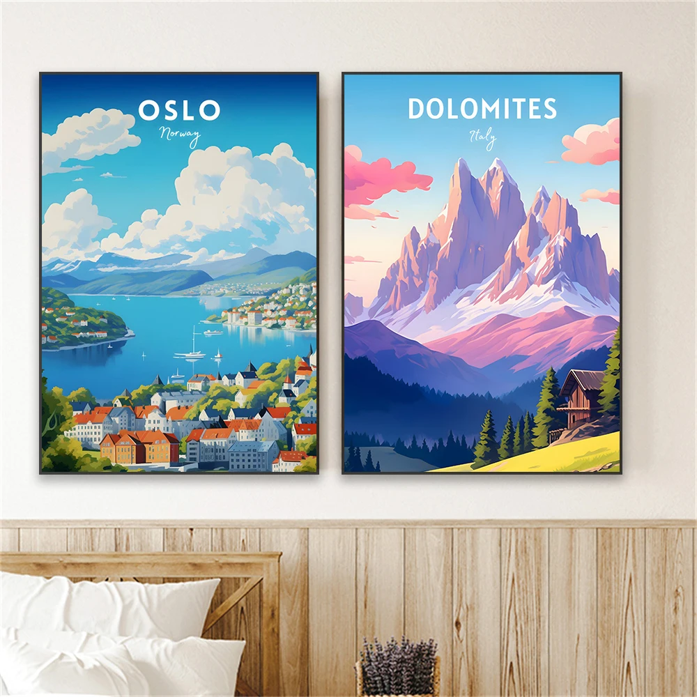 다채로운 이탈리아 여행 장면 아트 포스터 Cinque  - Home Decor Canada 리뷰 및 가격