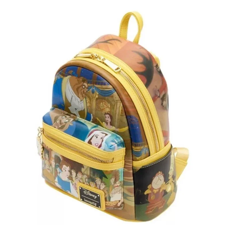 Loungefly Beauty and The Beast Princess Scene Cogsworth Lumiere Chip Cosplay Mini Backpack