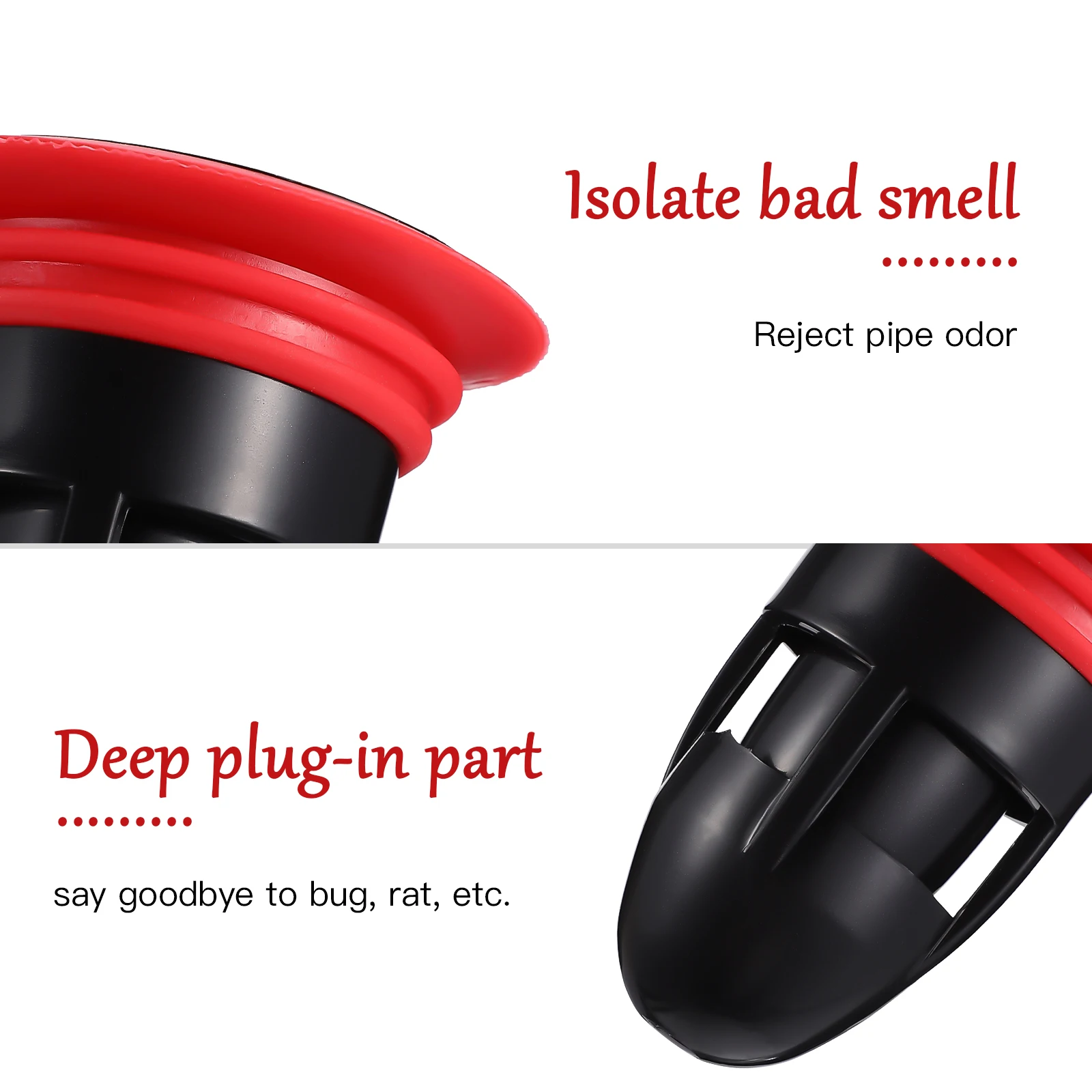 

2pcs Floor Drain Core Deodorizer Anti Clogging Shower Bathroom Kitchen Sewer Drainer Premium Durability