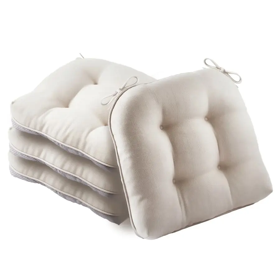

Chair Cushions Set of 4 for Dining Chairs, Seat Cushions for Kitchen Chairs with NonSlip Backing, Indoor Outdoor Waterproof Cha