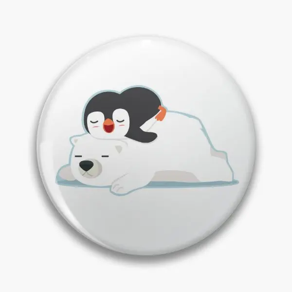 Penguen kutup ayısı yumuşak düğme Pin moda yaka Metal hediye dekor sevgilisi sevimli yaka Pin giysi karikatür yaratıcı broş kadınlar