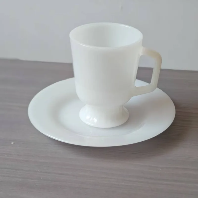 

American coffee cup tall milk juice cup milk jade glass coffee set