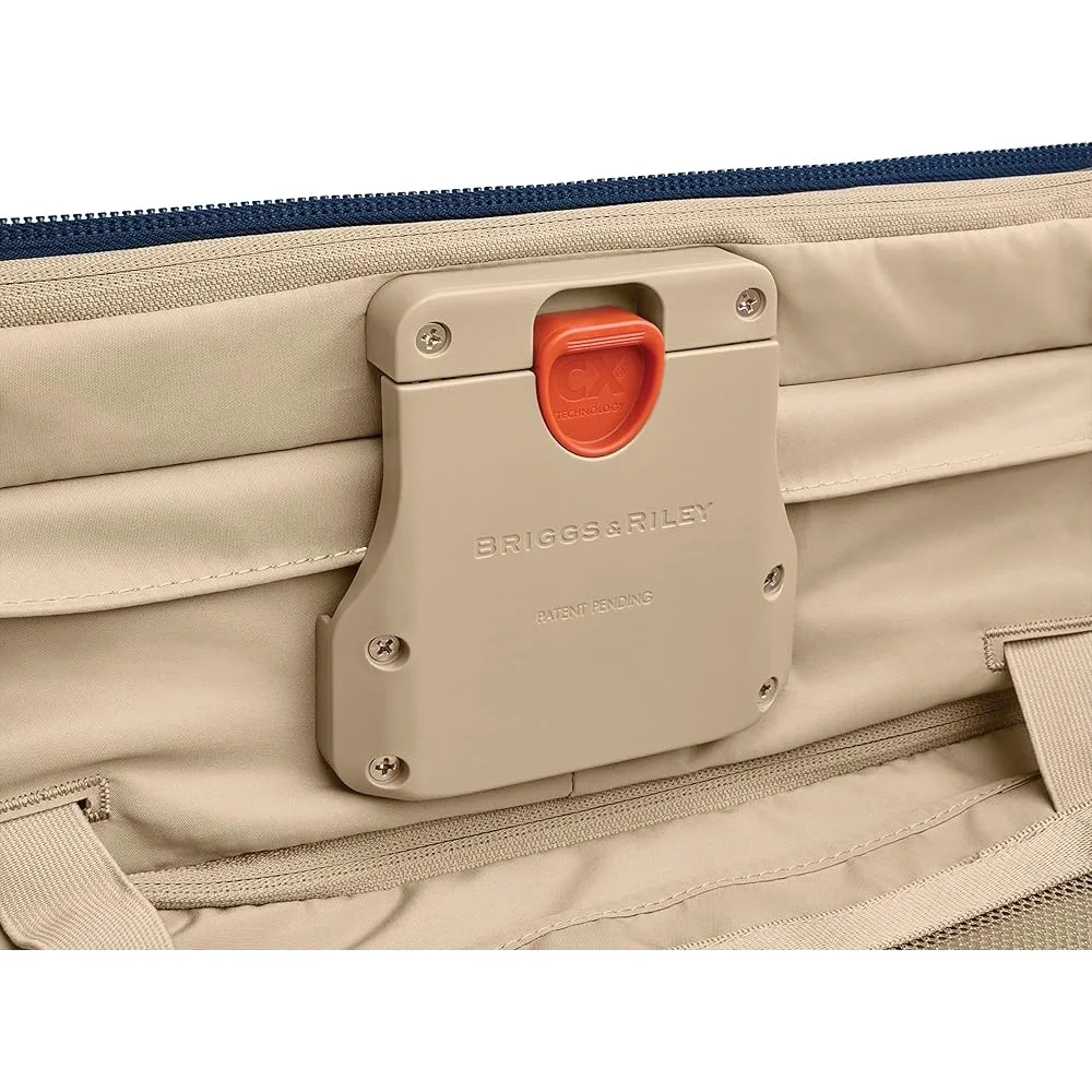 22 Inch Softside Expandable Carry On Luggage Rolling Suitcase Dual Wheel USB Charging Business Travel Bag