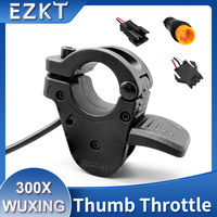 Electric Bicycle Accessorie WuXing 300X Ebike Thumb Throttle Left/Right Finger Throttle 24V 36V 48V 60V 72V Universal Voltage