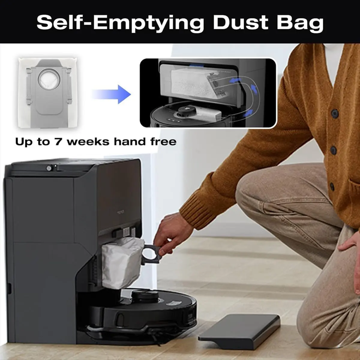 A58Z For S8 MaxV Ultra Robot Vacuum Accessories Main Side Brushes Mop Cloths HEPA Filters Spare Parts
