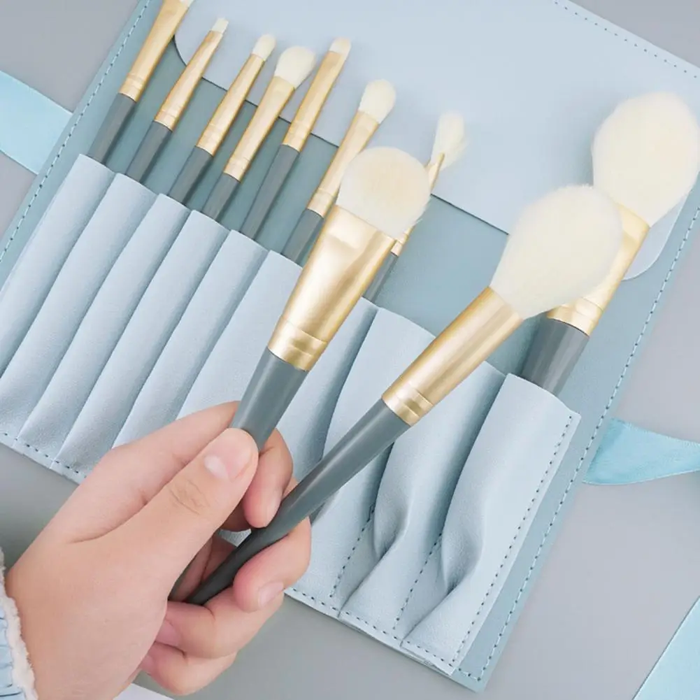 9/10Pcs/Set Makeup Brush Kit Foundation Loose Powder Eye Shadow Nose Shadow Blush Concealer Eyelash Detailing Cosmetic Brush