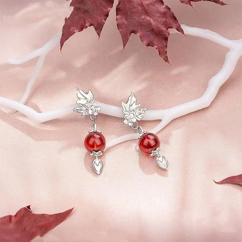 อย่างเป็นทางการอะนิเมะ Tian Guan Ci Fu TGCF Hua Cheng Xie Lian Ghost King ต่างหูผู้หญิงหูหูคลิปเครื่องประดับคอสเพลย์ Props ของขวัญ