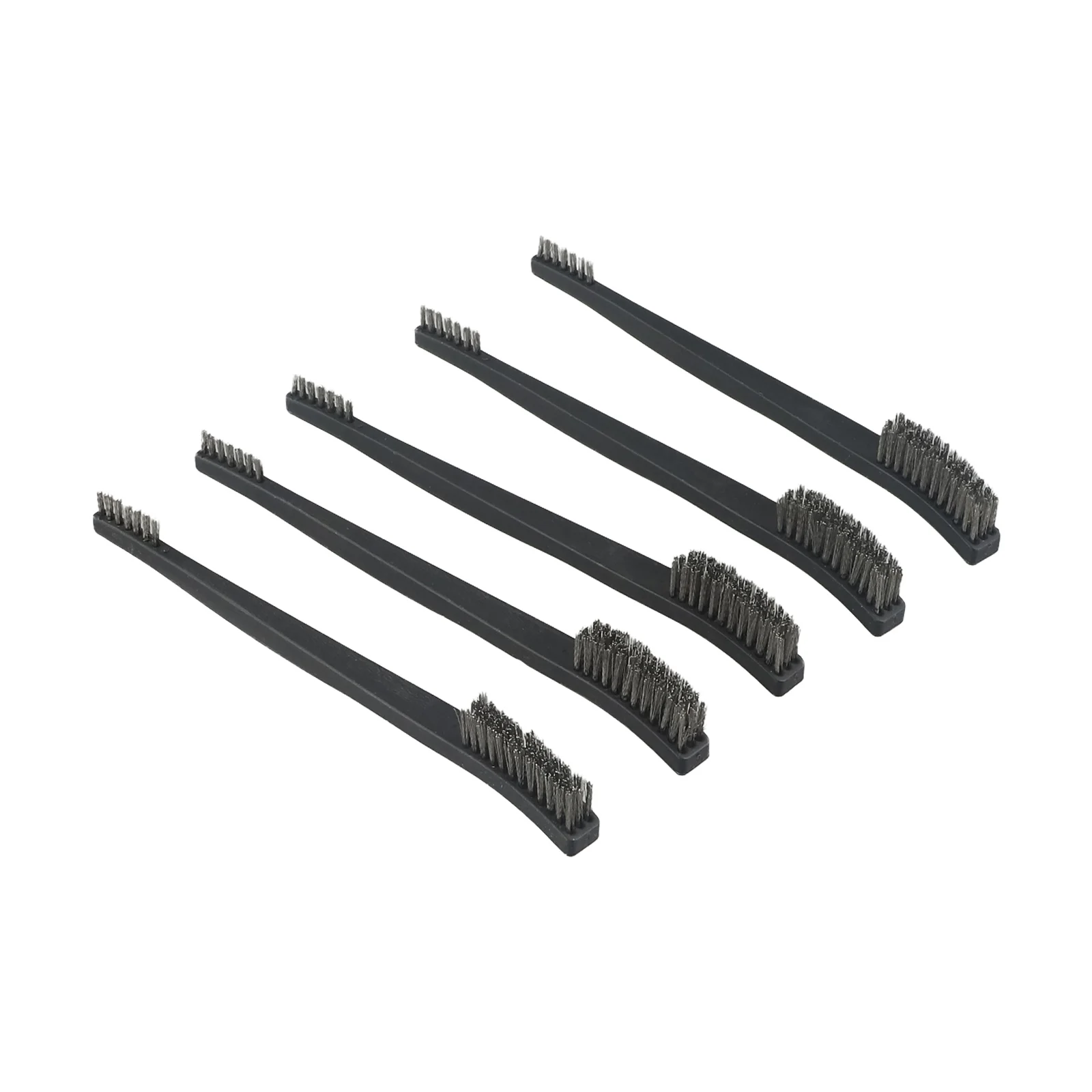 5pcs Double Head Wire Brush Set Brass Nylon Cleaning Polishing Detail Metal Rust Brush Polishing Cleaning Tool Home Kits