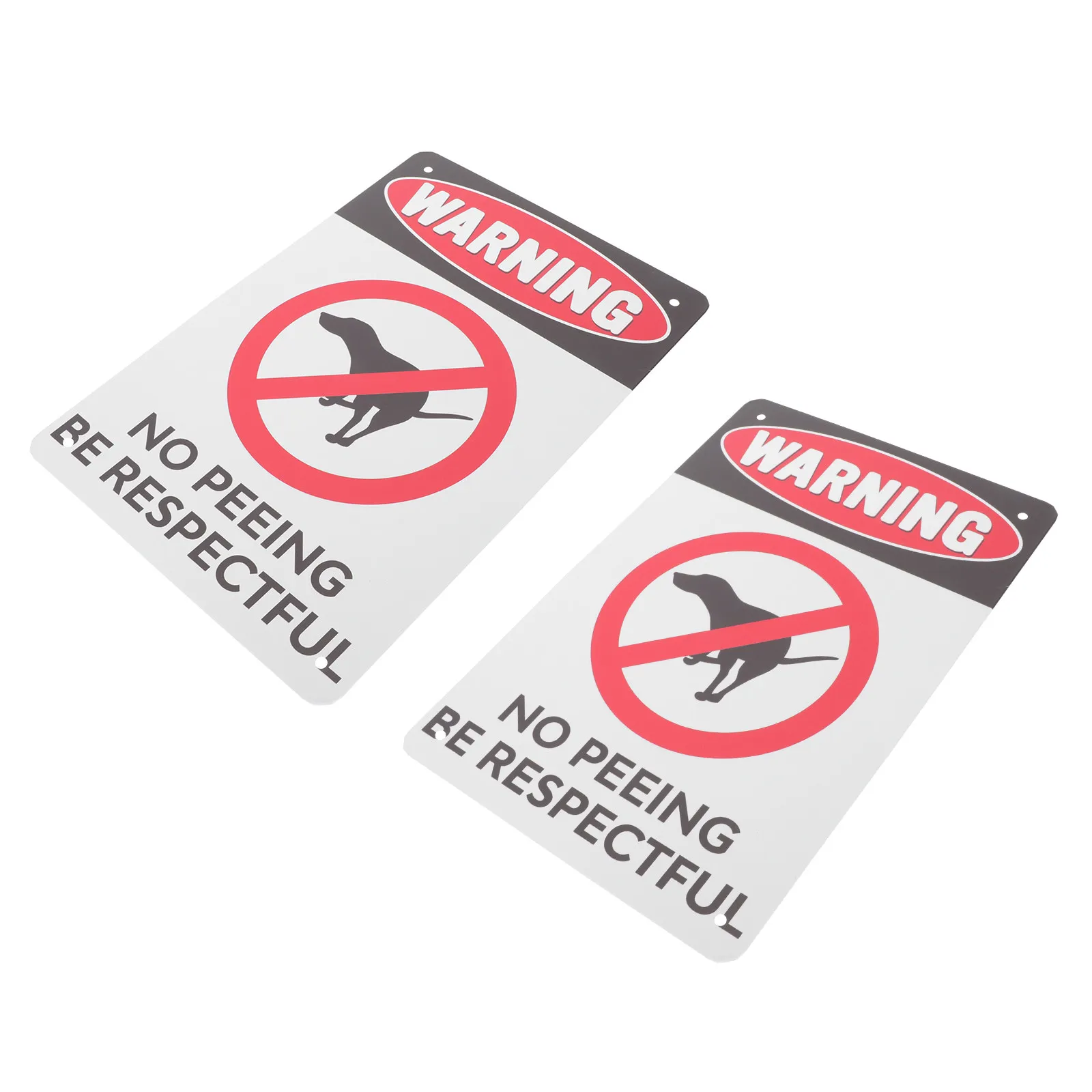 

2Pcs Garden No Peeing Sign Vintage Iron Durable Warning Sign Outdoor Hanging Caution for Dog Peeing Yard Decor