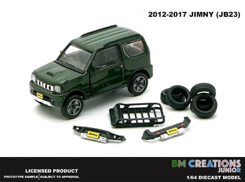 BM Creations 1:64  Jimny JB23 Diecast Alloy Toy Cars Simulation Model For Collection gift