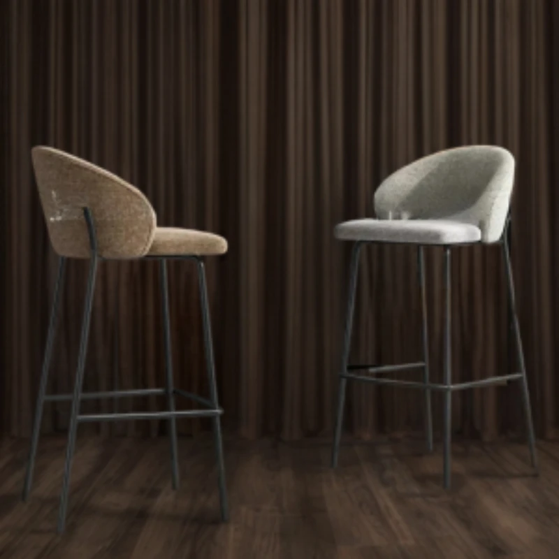 Taburete ergonómico De lujo para cafetería, muebles De Bar, cocina, NordicRestaurant, Accent, relajante, jardín