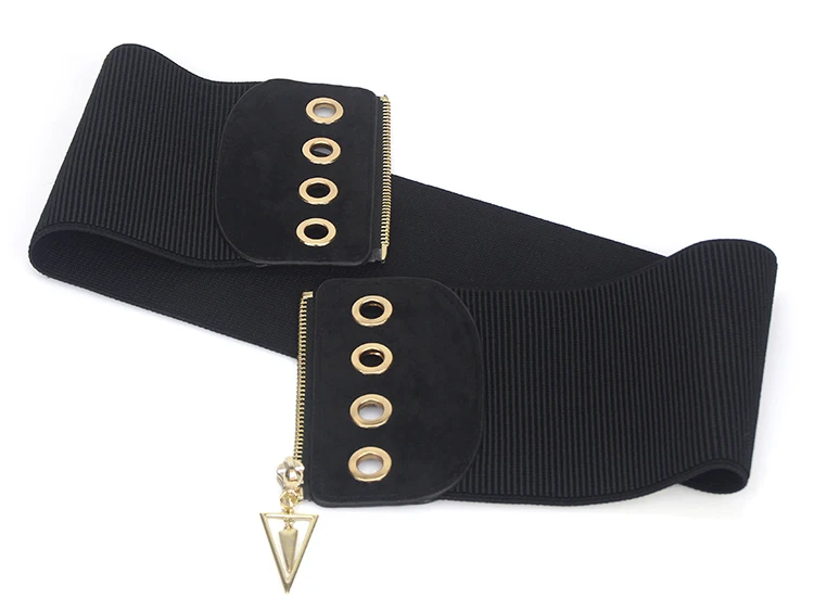 SISPELL-cinturón negro de moda coreana para mujer, cinturón ajustado liso con cremallera recortada, accesorios para mujer, novedad de verano 2022