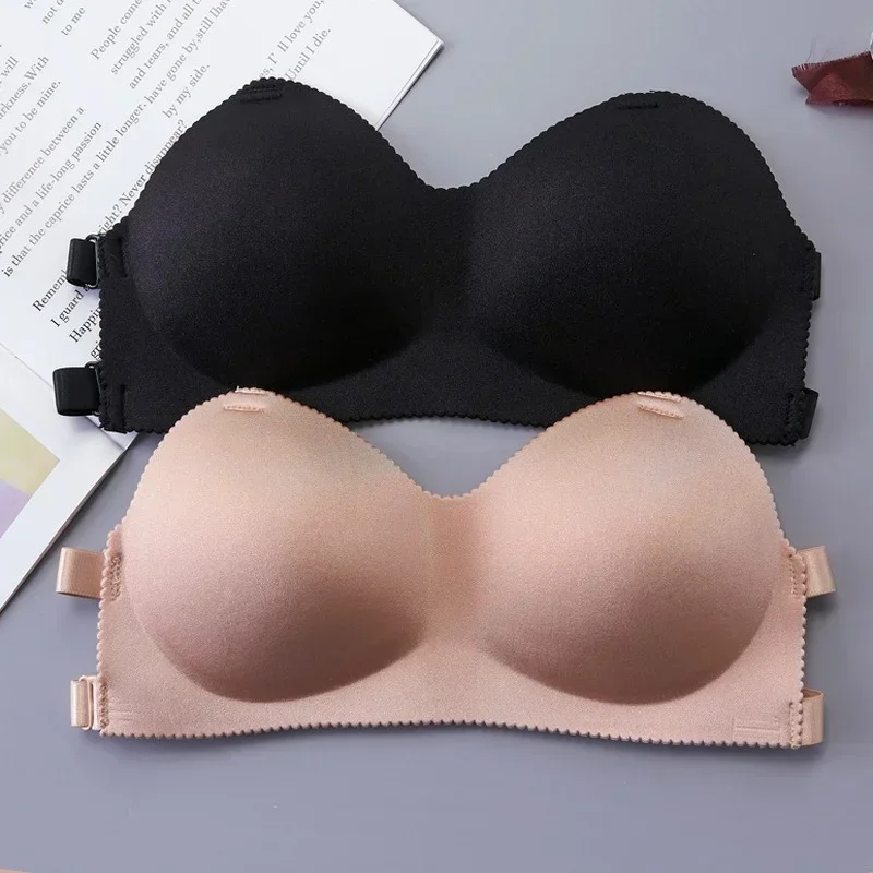 Kobiety seksowny biustonosz bez ramiączek solidne niewidoczne biustonosze Push Up bielizna bezszwowa bez pasków Bralette bielizna bielizna Intimates