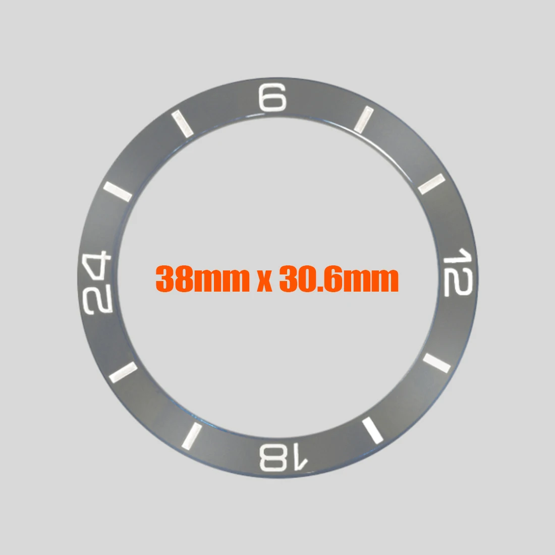38mm GMT Ceramic Bezel Insert 24 Hour Bezel Ring Fit for SUB GMT SKX007 SKX009 SRPD Watch Case NH35 Case Ceramic Bezel Insert