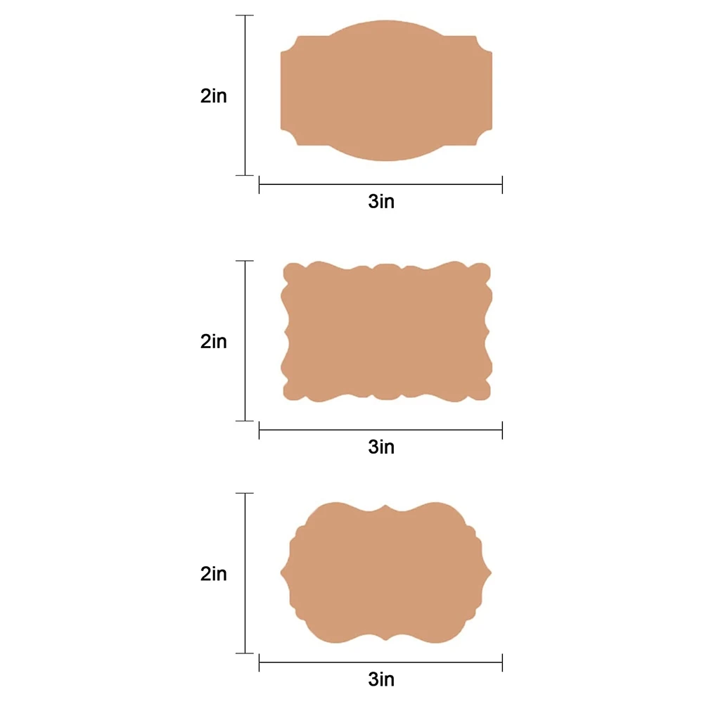 150 Stück Geschenk anhänger Aufkleber Weihnachts geschenk anhänger Aufkleber Namensschild Aufkleber Aufkleber Etiketten 1,25x2,28 Zoll (Kraft braun)