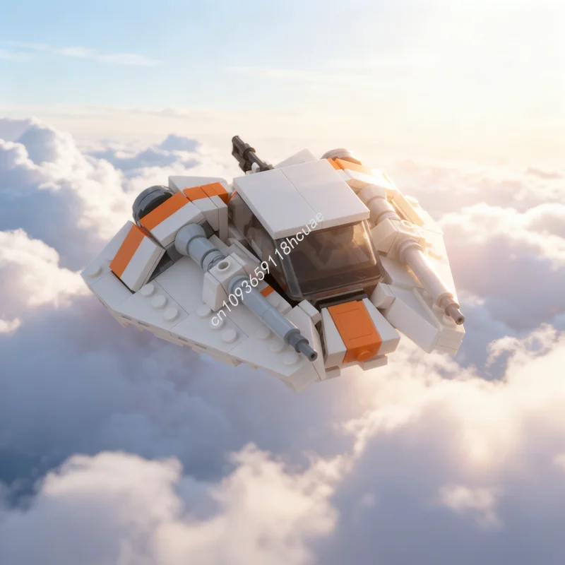 

236pcs MOC Star Battle Snow Speeder Rebel Alliance Model Building Blocks Christmas Gifts Construction Toys Idea Education