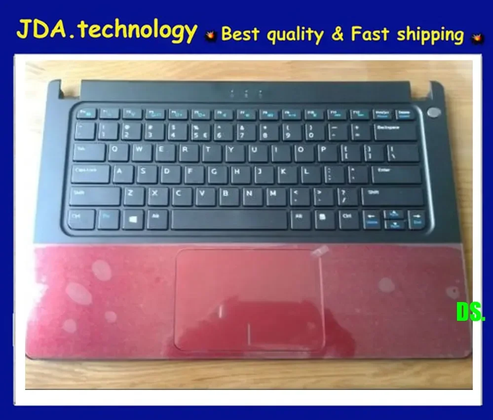 MEIARROW       New/Orig Palmrest Top case For DELL VOSTRO V5460 V5470 V5480 US Keyboard Upper cover Touchpad,Red