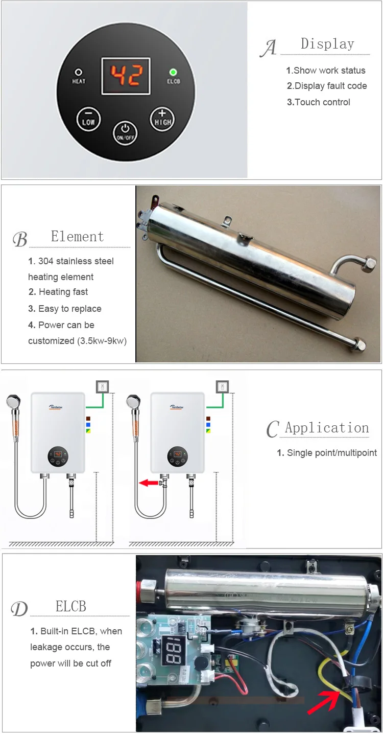 IMAQuality-Geyser d'Eau Chaude Instantanée Rapide