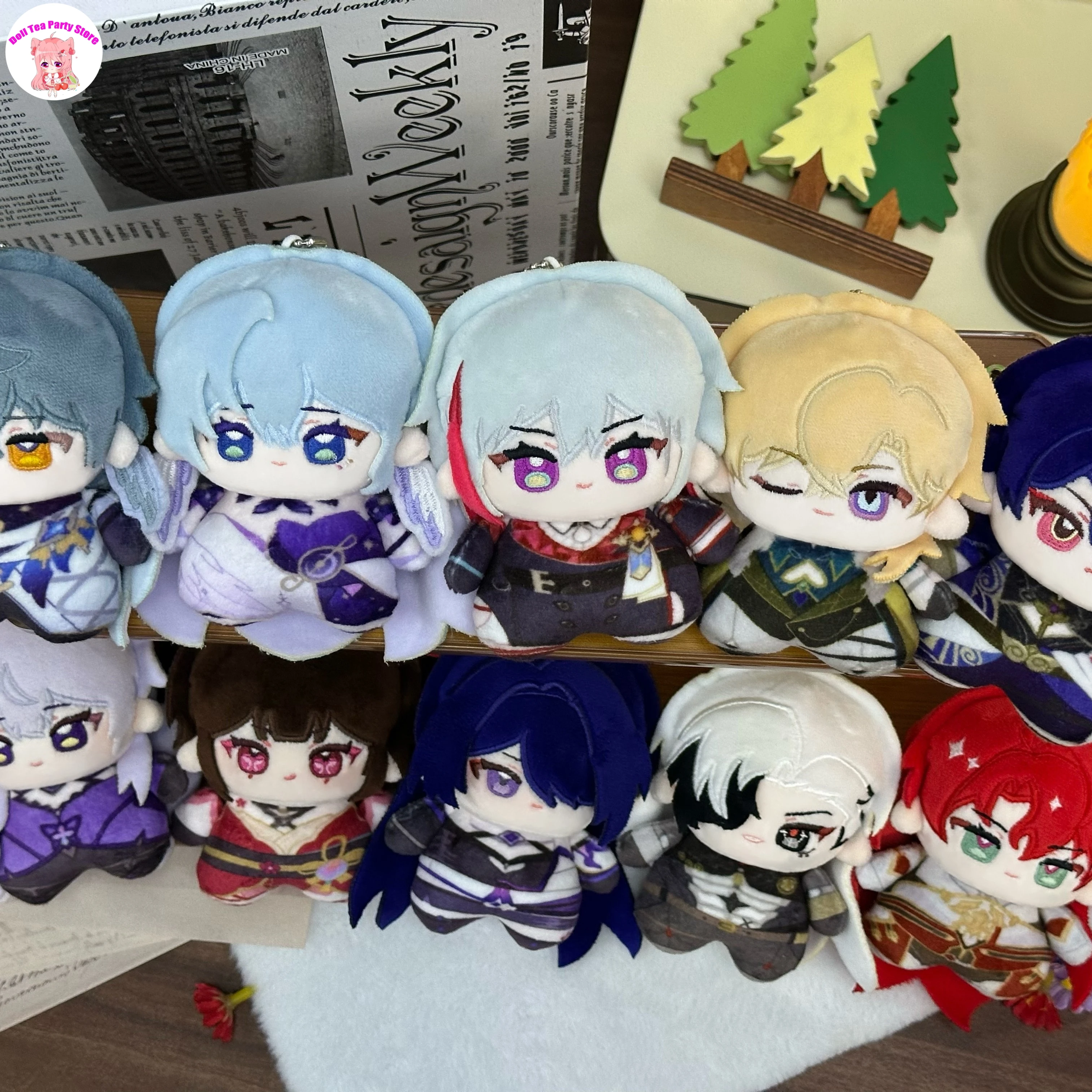 

Игровая фигурка Honkai: Star Rail - Бутхилл, Блэк Суон, Спаркл, Ахерон, Авентурина. Мини-плюшевая кукла с принтом, подвеска-игрушка Нуну, 10 см, подарок.