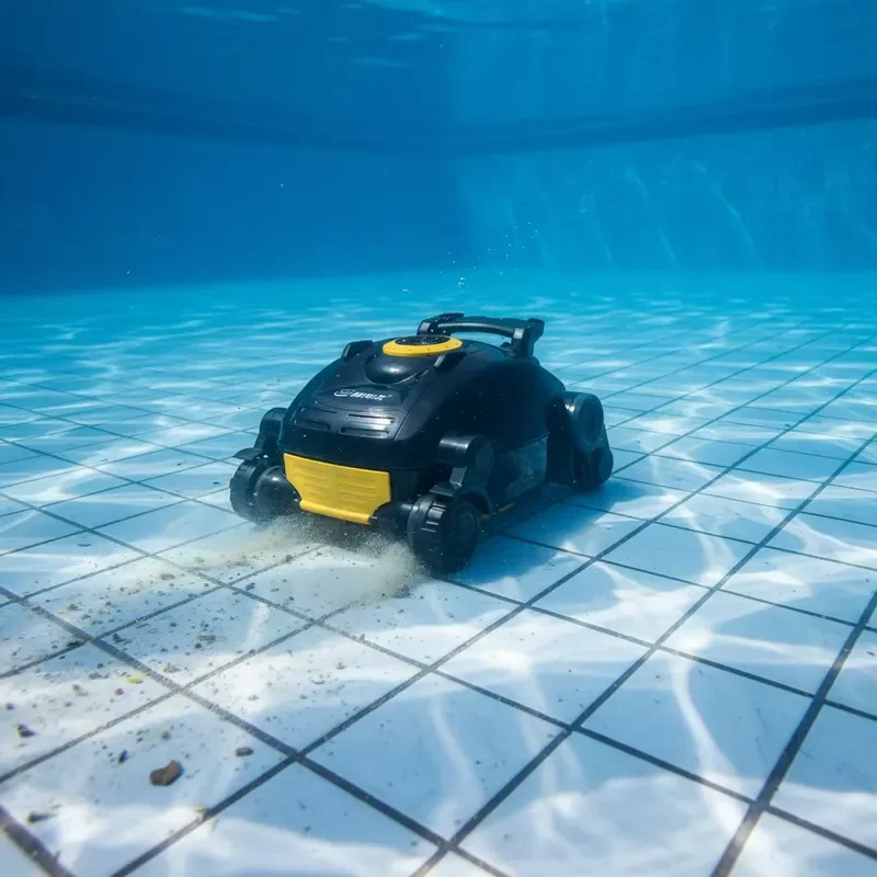 STLF JQR Cordless Robotic Pool Cleaner Omnidirectional Smart Sensors 360 Coverage Strong Suction 1.5H Runtime