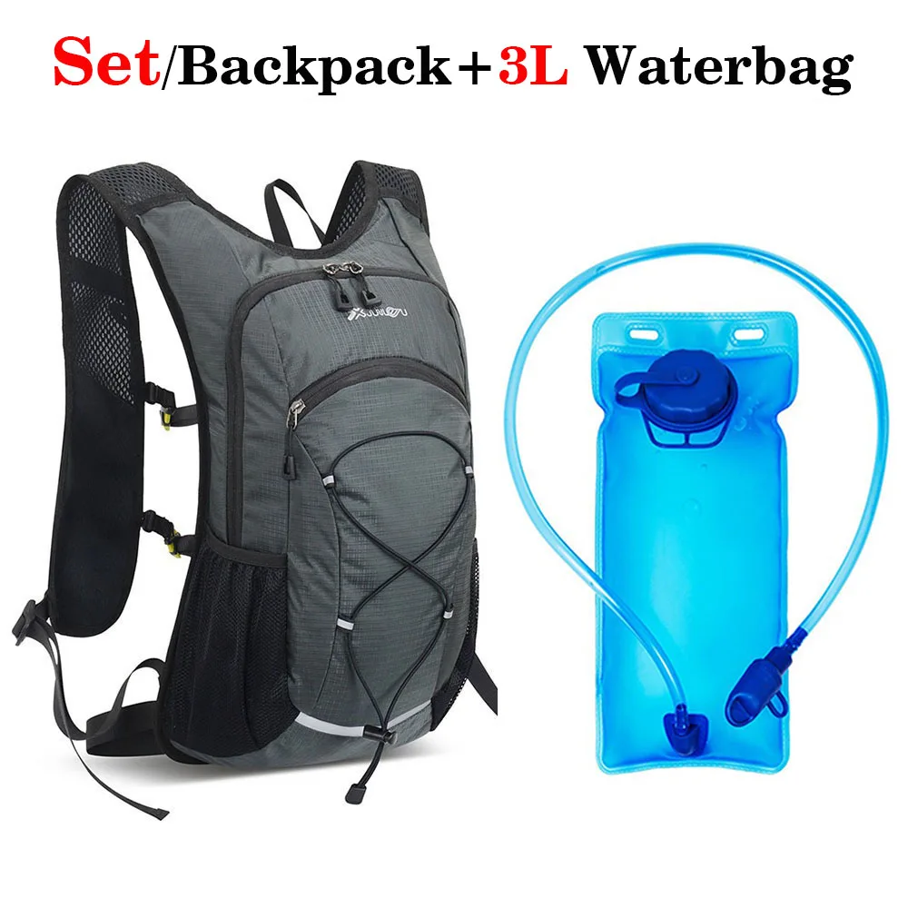 New Bike Riding Water Bag Backpack Portable Waterproof Rucksack Hydration Bag 3L Outdoor Sports Running Inner Bladder Knapsack