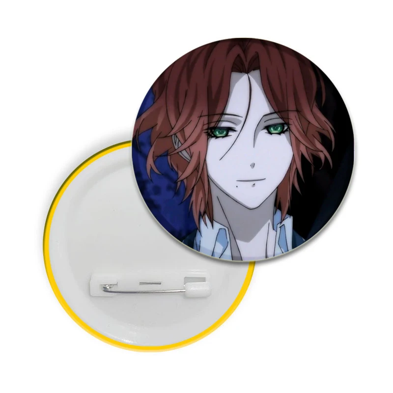 32/44/58mm Anime Diabolik Lovers Badge Tinplate Plastic Brooches Button Pins for Clothes Backpack Decoration Souvenir Gifts