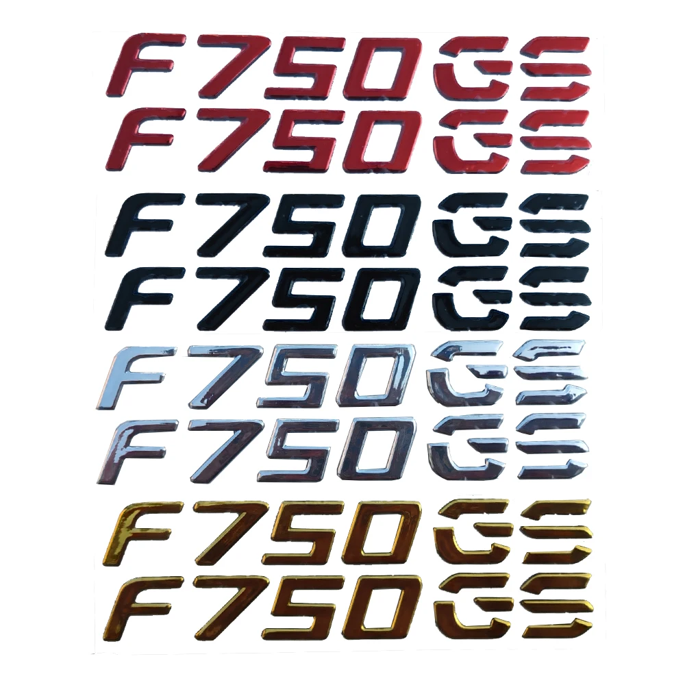 Motorcycle 3D Emblem Badge Decal F750GS Tank Wheel Sticker Soft PVC Decal Sticker For BMW F750 GS F750GS