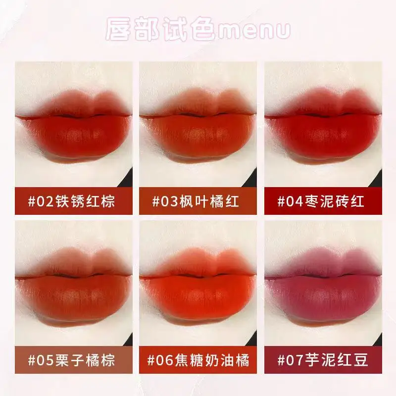 Unicorn 6 Color Lipstick Mist Face Velvet Matte Lipstick Natural Long-lasting Waterproof Non-stick Cup Lip Makeup Cosmetic