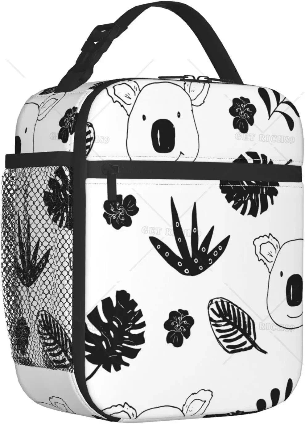 Cute Koala Animal Mom Hugging Insulated Portable Lunch Bag for Women/Men Reusable Lunch Box for Office Work School Picnic