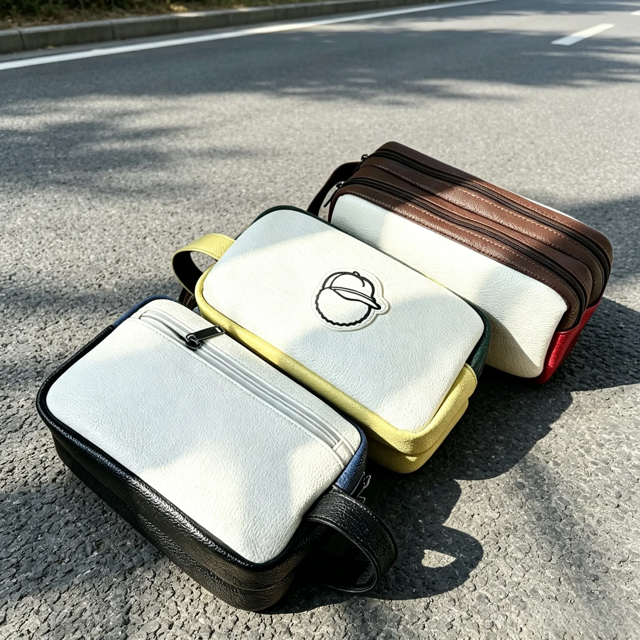 New Unisex Golf Wrist Pouch, Dual Layer Water Resistant Hand Carry Bag, Golf Ball & Accessories Storage Bag