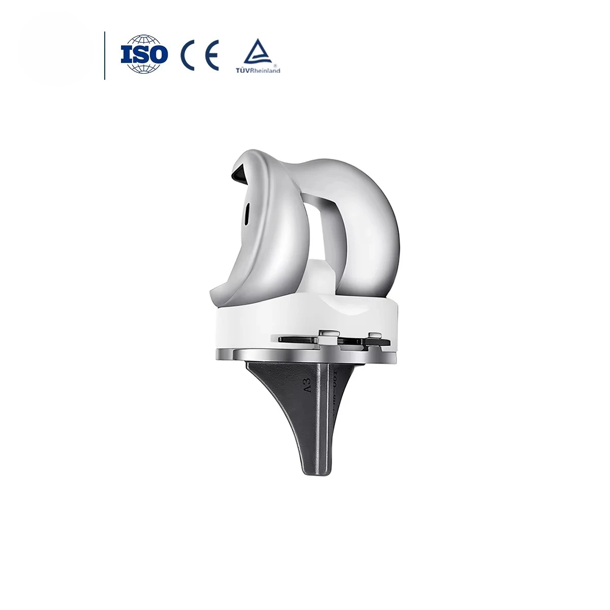 Prótesis de Rodilla de Titanio TKA TKR Versión 2, Paquete a Granel, Multitamaño, para Reemplazo de Primera Ocasión, Confiable y Duradera