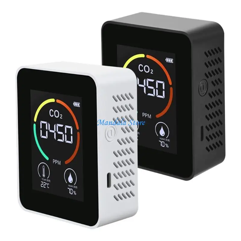 شاشة U2JC CO2 عالية الدقة تكنولوجيا الكشف البصري بالأشعة تحت الحمراء جهاز اختبار الهواء الزراعة زراعة مستودع الدفيئة