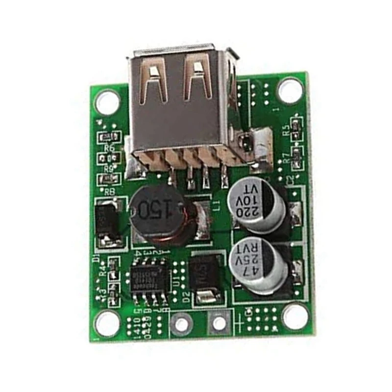 Solar Panel Power Bank USB Charge Voltage Controller Regulator Power Supply with Case 5-20V Input 5V 2A Output-DT30